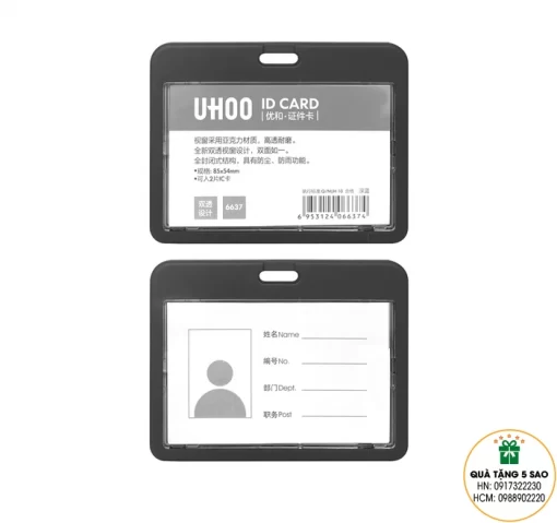 Bao đựng thẻ bằng nhựa cứng UHOO-6637